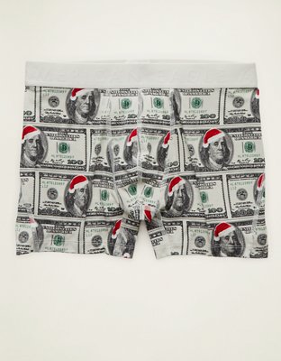 AEO Men's Santa Hat Money 4.5" Ultra Soft Boxer Brief