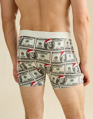 Трусы-боксеры AEO Money для мужчин — American Eagle, цвет: Кремовый — фото 2