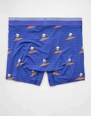 Трусы-боксеры AEO Snoopy для мужчин — American Eagle, цвет: Синий — фото 4