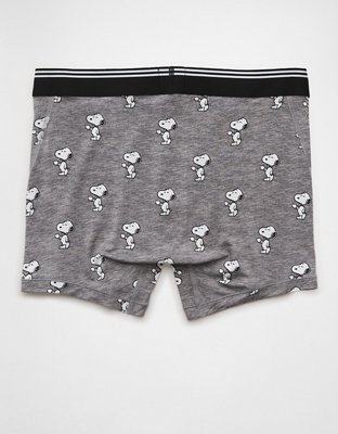 AEO Men's Snoopy Coffee 4.5" Ultra Soft Boxer Brief