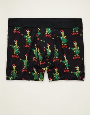 AEO Men's Grinch 4.5" Ultra Soft Boxer Brief