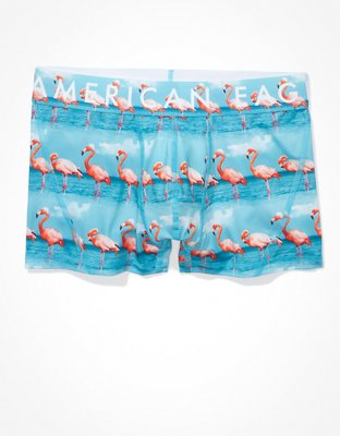 AEO Isle Flamingos 3" Flex Boxer Brief