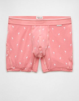 AEO Men's Flamingos 4.5" Ultra Soft Boxer Brief