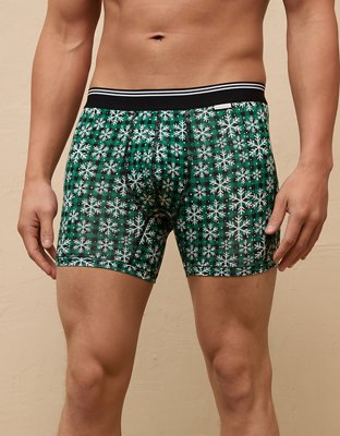 AEO Men's Plaid 4.5" Ultra Soft Boxer Brief