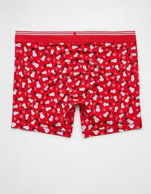 AEO Men's Holiday Snowmen 4.5" Ultra Soft Boxer Brief