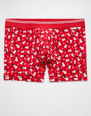 AEO Men's Holiday Snowmen 4.5" Ultra Soft Boxer Brief