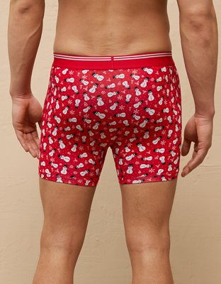 AEO Men's Holiday Snowmen 4.5" Ultra Soft Boxer Brief