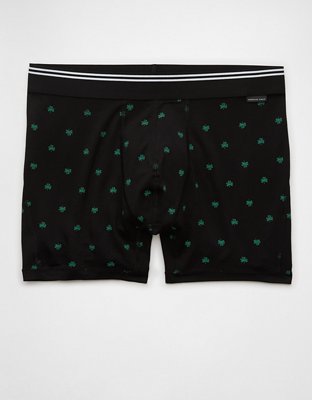 AEO Men's St. Patrick's Day Clovers 4.5" Ultra Soft Boxer Brief
