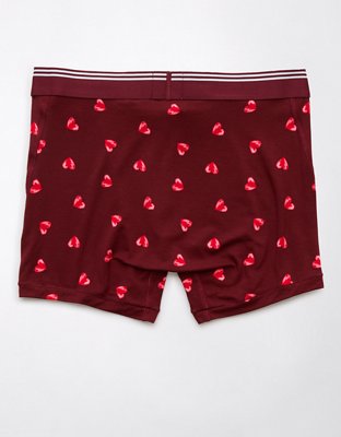 AEO Men's Painted Hearts Valentine 4.5" Ultra Soft Boxer Brief