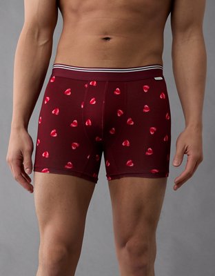 AEO Men's Painted Hearts Valentine 4.5" Ultra Soft Boxer Brief