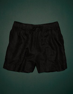 AE77 Premium Linen Pull-On Short