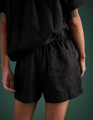 AE77 Premium Linen Pull-On Short