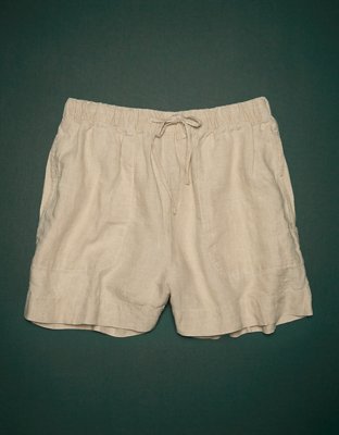 AE77 Premium Linen Pull-On Short