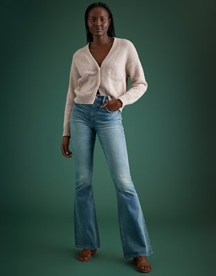 AE77 Premium High-Waisted Flare Jean
