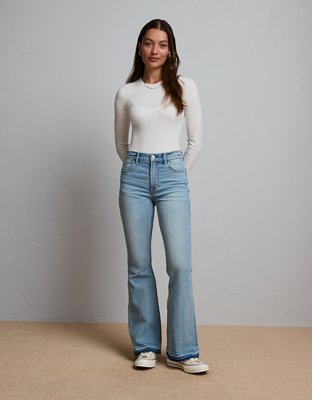 High waisted bell flare hot sale jeans