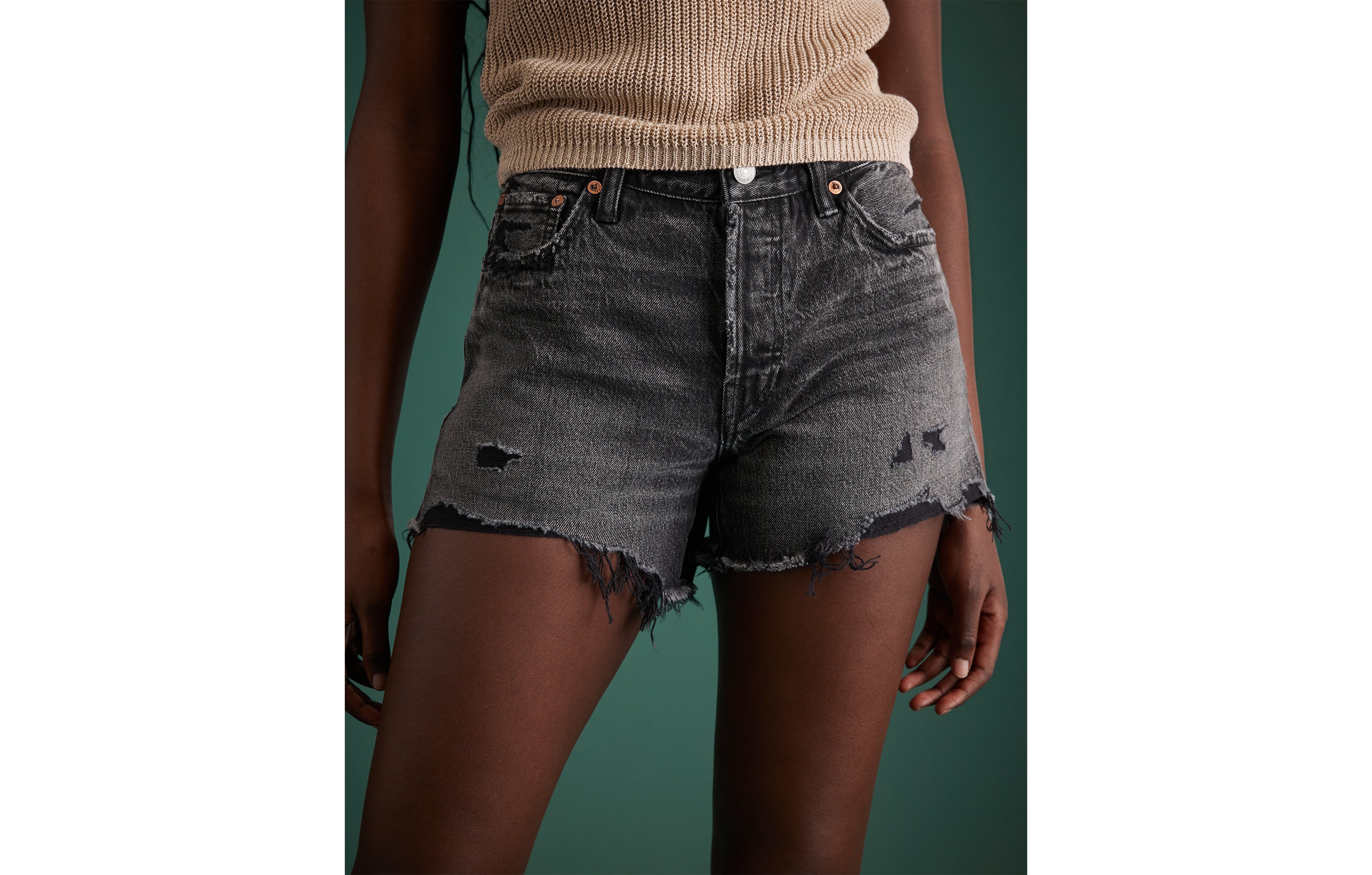 AE77 Premium Classic Denim Short