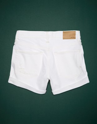 AE77 Premium High-Waisted Cut-Off Denim Short