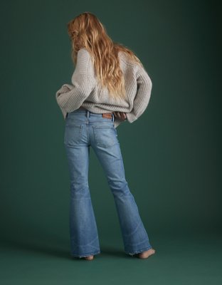 AE77 Premium Low-Rise Flare Jean