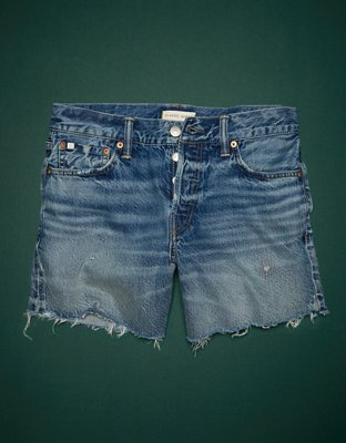 AE77 Premium Classic Long Denim Short