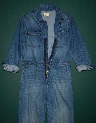 AE77 Premium Denim Jumpsuit