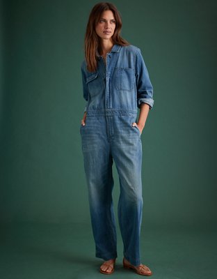 AE77 Premium Denim Jumpsuit