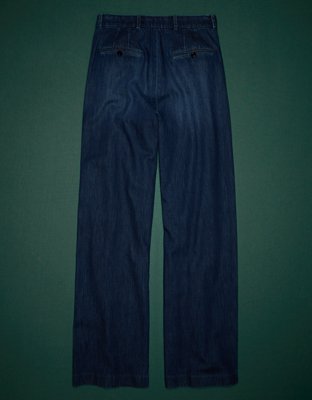 AE77 Premium Denim Pleated Trouser