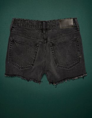 AE77 Premium High-Waisted Cut-Off Denim Short