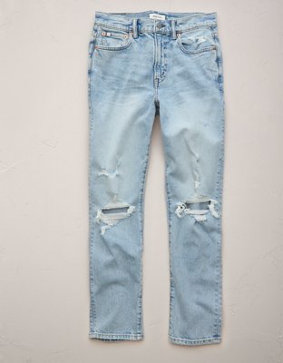 AE77 Premium Ripped Mom Jean