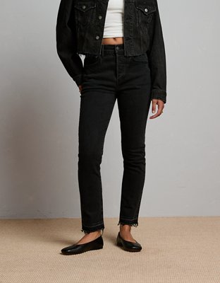 AE77 Premium Straight Crop Jean