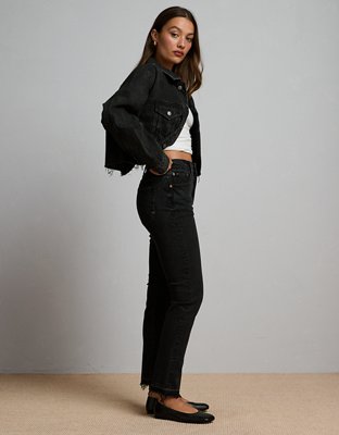AE77 Premium Straight Crop Jean