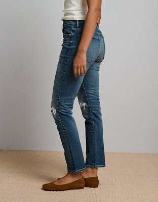 AE77 Premium Straight Crop Jean