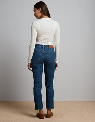 AE77 Premium Straight Crop Jean