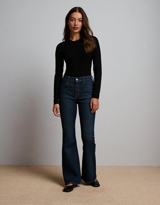 AE77 Premium High-Waisted Flare Jean