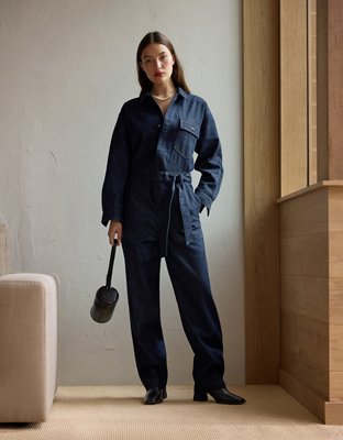 AE77 Premium Denim Jumpsuit