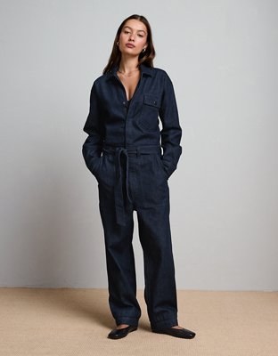 AE77 Premium Denim Jumpsuit | American Eagle