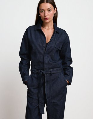 AE77 Premium Denim Jumpsuit