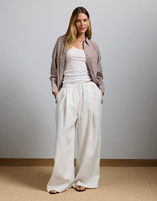AE77 Premium Pull-On Linen Pant