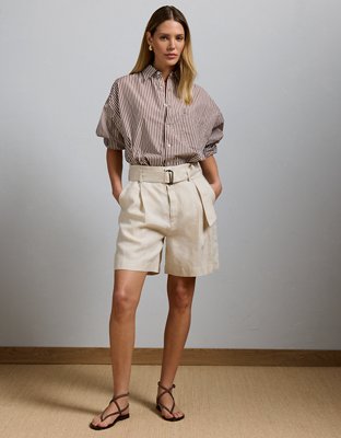 【THE MOZZ】[Premium] Linen Elin Shorts & Belt 342549s.jpg