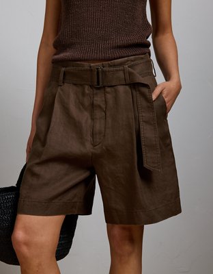 Short de style pantalon en lin haut de gamme AE77