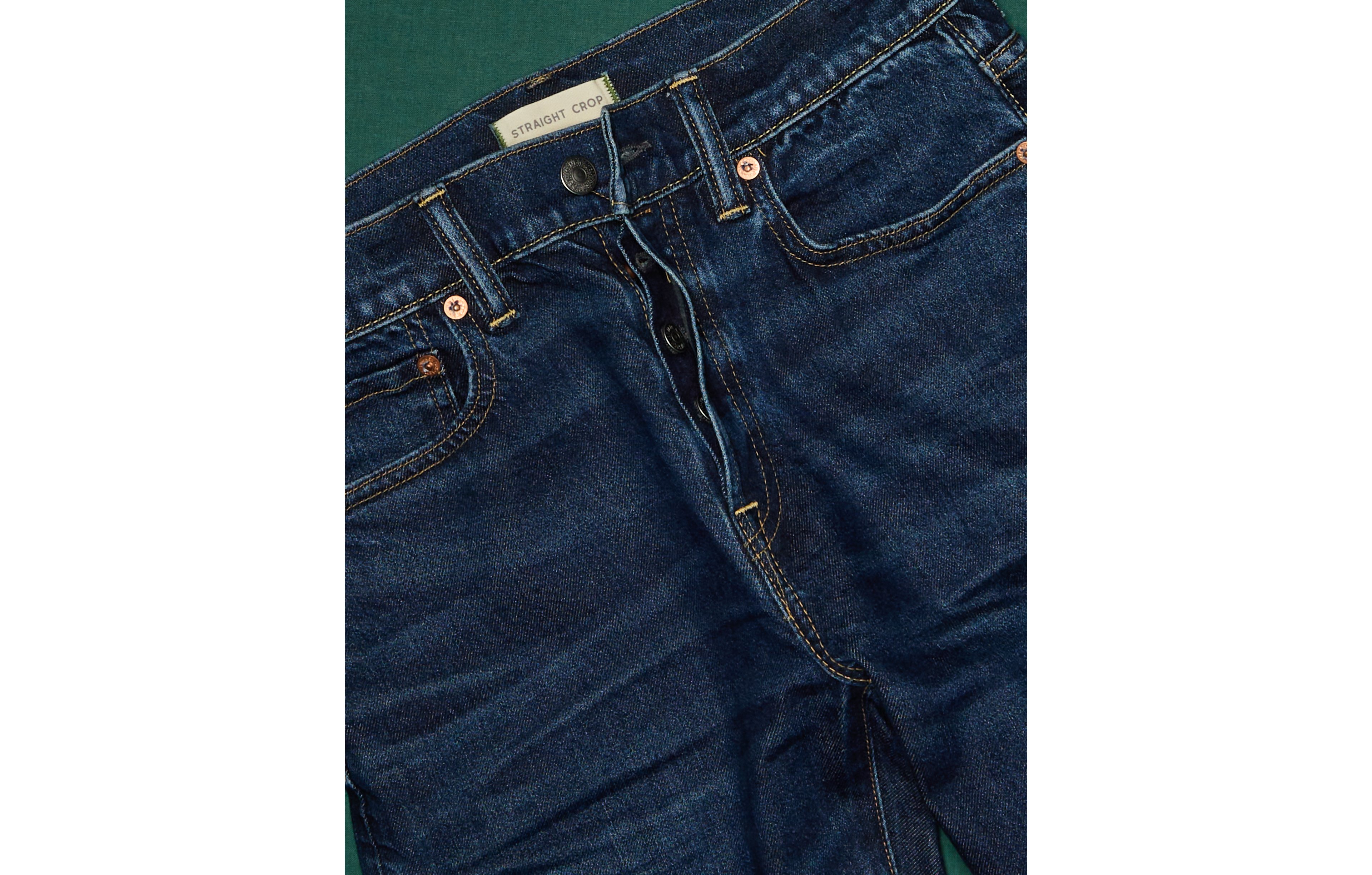 AE77 Premium Straight Crop Jean