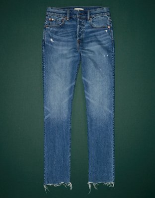 AE77 Premium Straight Crop Jean