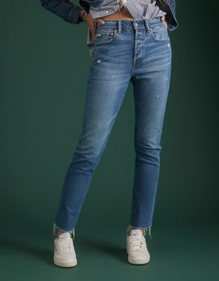 AE77 Premium Straight Crop Jean