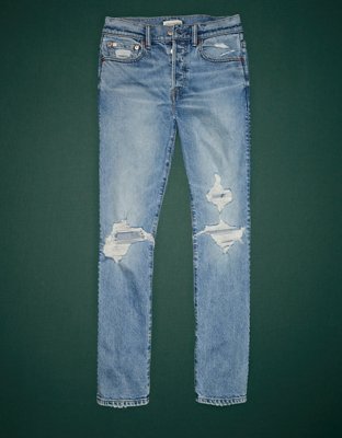 AE77 Premium Straight Crop Jean