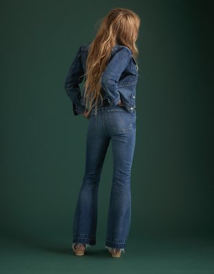 AE77 Premium High-Waisted Flare Jean