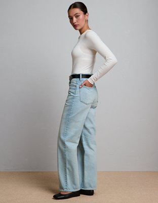 White Cotton Ankle-Length Stove Pipe Jeans – GOELIA