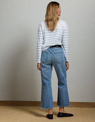 AE77 Premium Bootcut Crop Jean