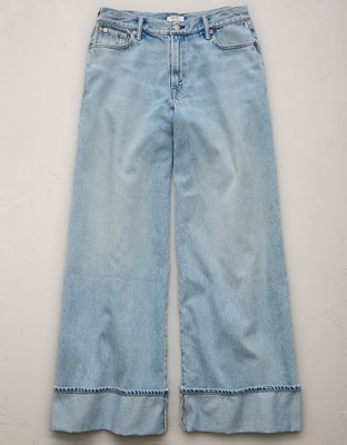 AE77 Premium Super Wide Cuffed Jean