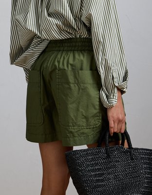 AE77 Premium Pull-On Poplin Short
