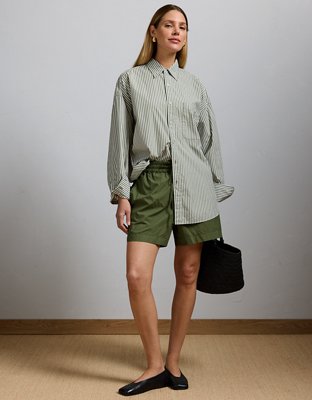 AE77 Premium Pull-On Poplin Short
