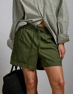 AE77 Premium Pull-On Poplin Short